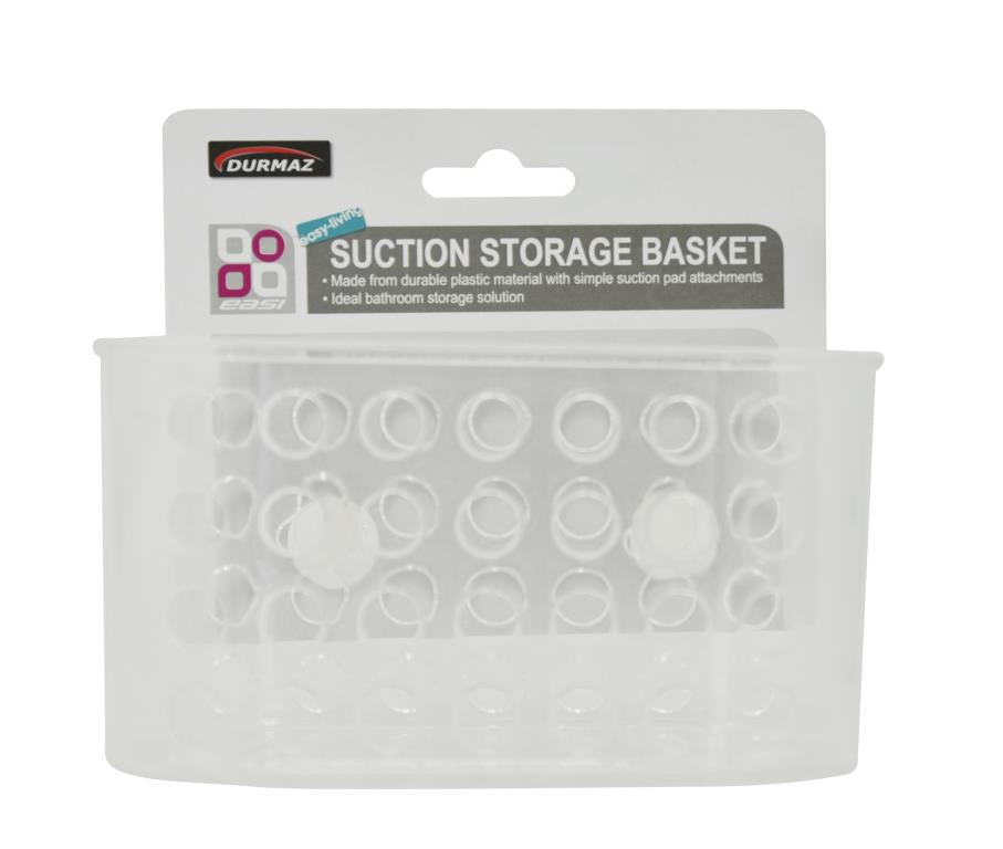 Bathroom Storage Basket with Suction-Medium