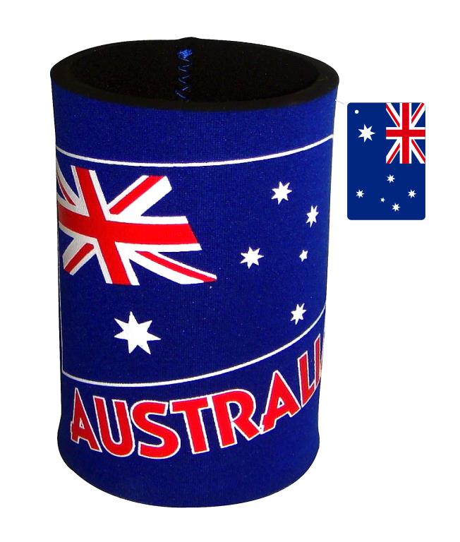 Stubby Holder - Australian Flag Decal
