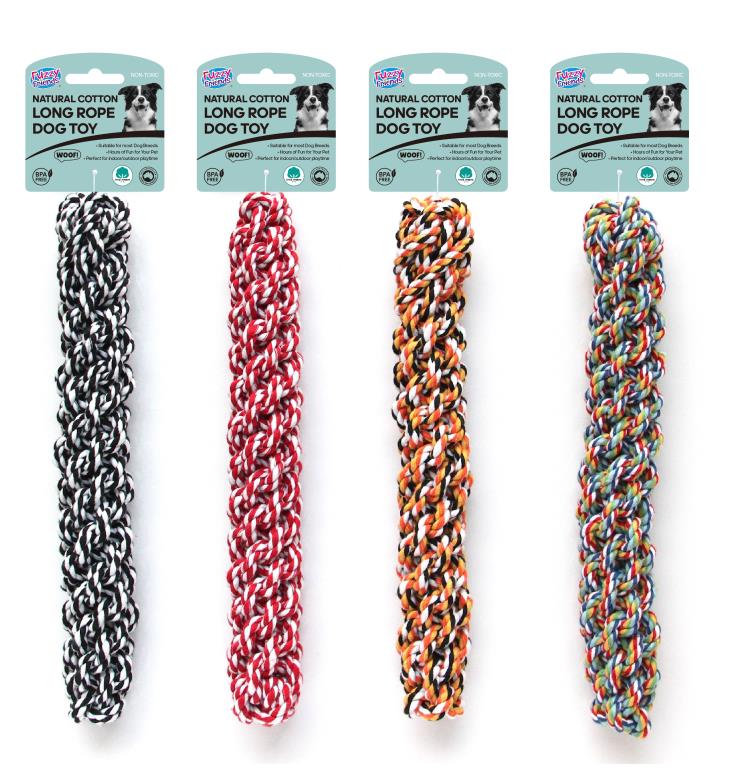 Heavy Duty Knotted Rope Long  Dog Toy