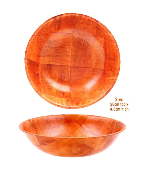 20CM Round Series Wooden Serving Bowl