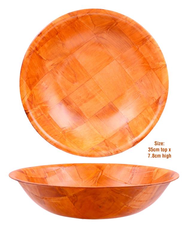35CM Round Series Wooden Serving Bowl
