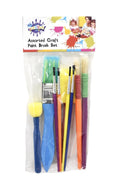 9PK Assorted Craft Artist Brushes