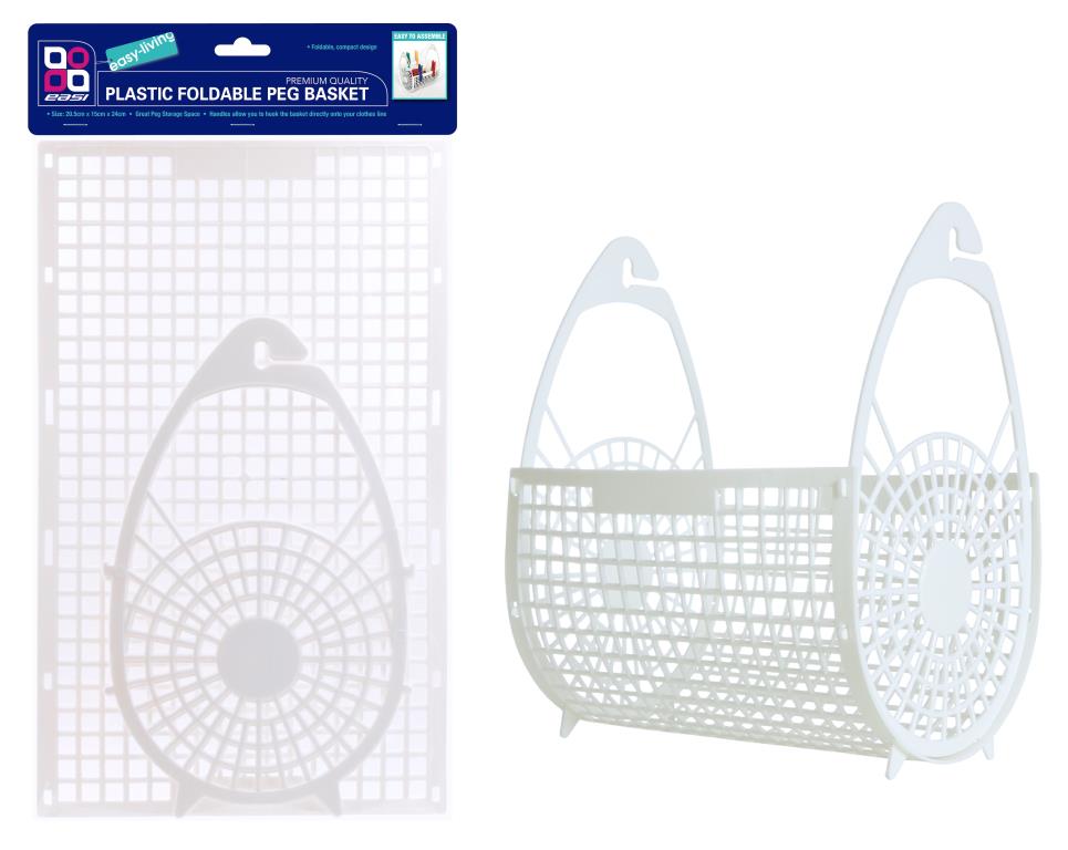 Plastic Foldable Peg Basket