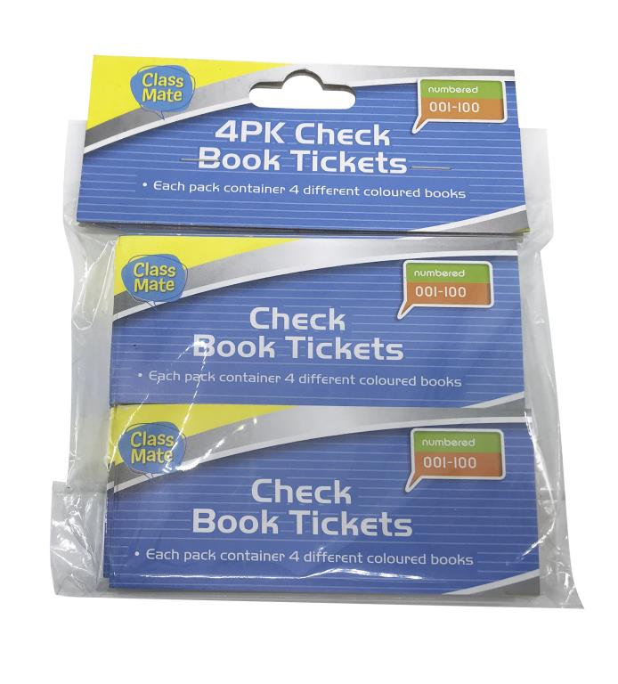 Raffle Ticket Books-4PK