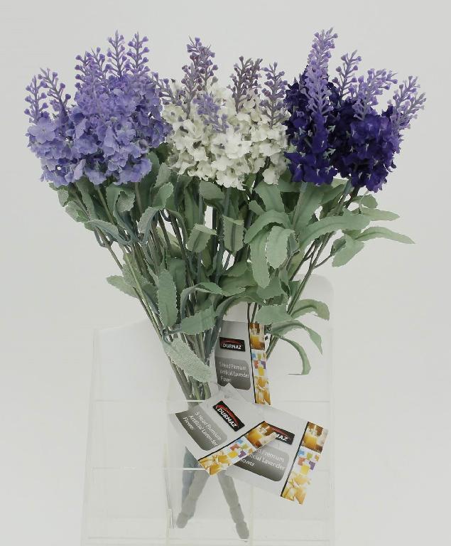 Lavender Artificial Flower - 3 Assorted Colours (D)
