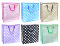 Premium Extra Large PP Polka Dot Series Zipper Bag-64CM  x 59CM x 20CM