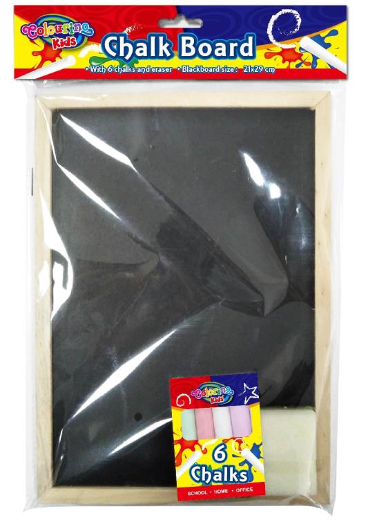 Chalkboard with 6PK Chalk & Duster