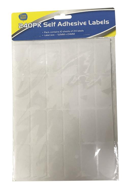 240PK Self Adhesive Labels-5.2CM x 2.4CM