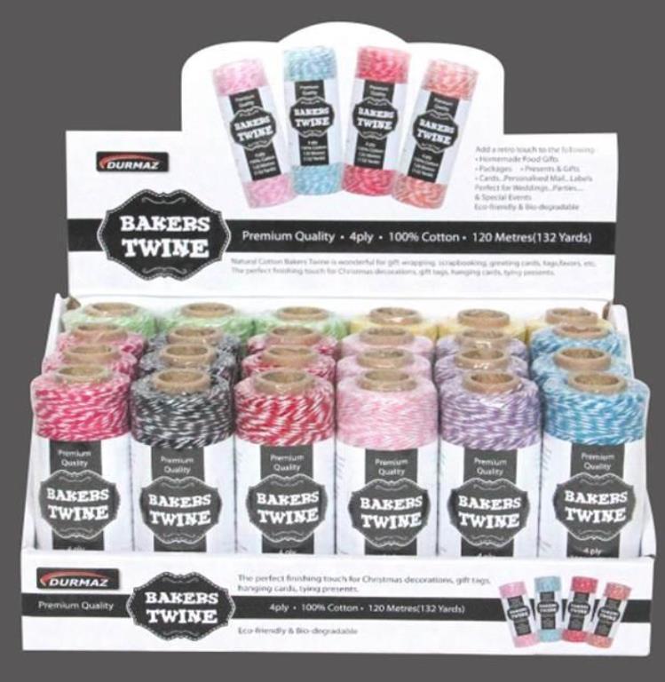 Cotton Gift Wrapping Decorative Bakers Twine-120M