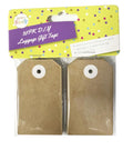 30PK Medium D.I.Y Luggage Gift Tags (Brown)