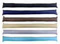 Heavy duty plain colour door snake 82cm x 7cm, sawdust and rock filled draft stopper for home and retail use