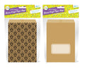 Retro Brown Kraft Paper Candy Bags(Printed Series) - 18CM x 12.5CM - 10PK (D)