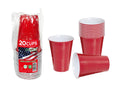 Red USA Style Plastic Cups (16OZ) 500ML-20PK