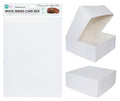White Cardboard Cake Boxes  10" - Small -2PK