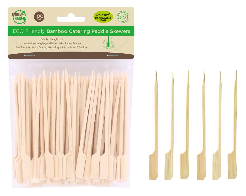 Bamboo Catering Paddle Skewers-100PK