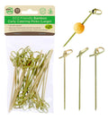 30PK Bamboo Curly Catering Picks - Large Series