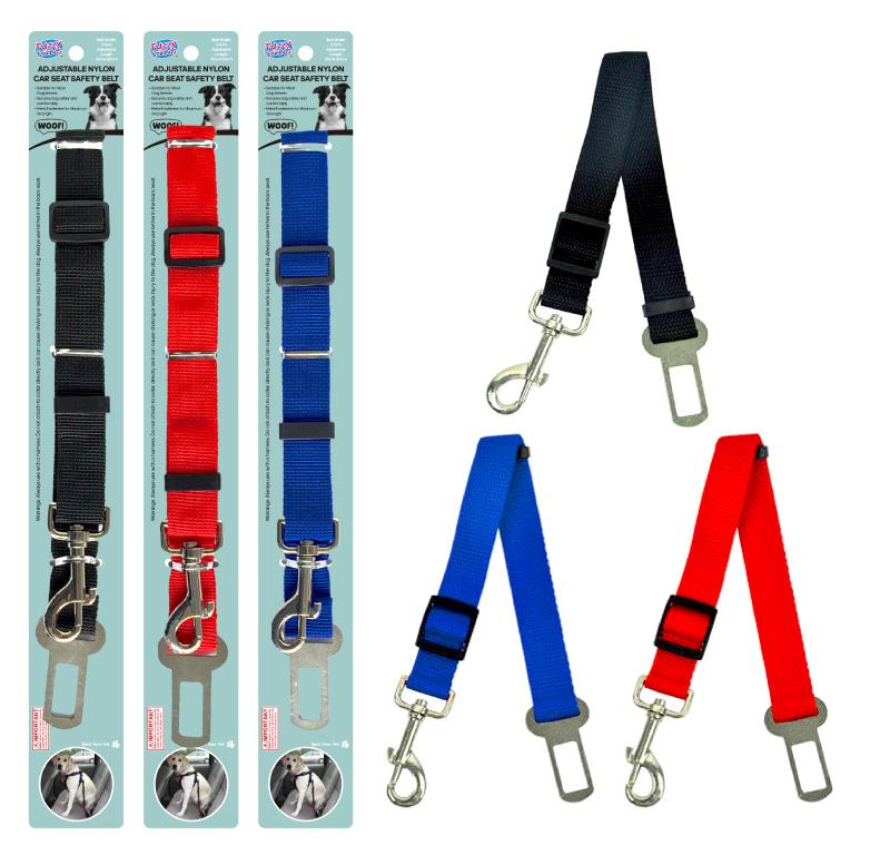 Adjustable Nylon Pet Car Seat Safety Lead