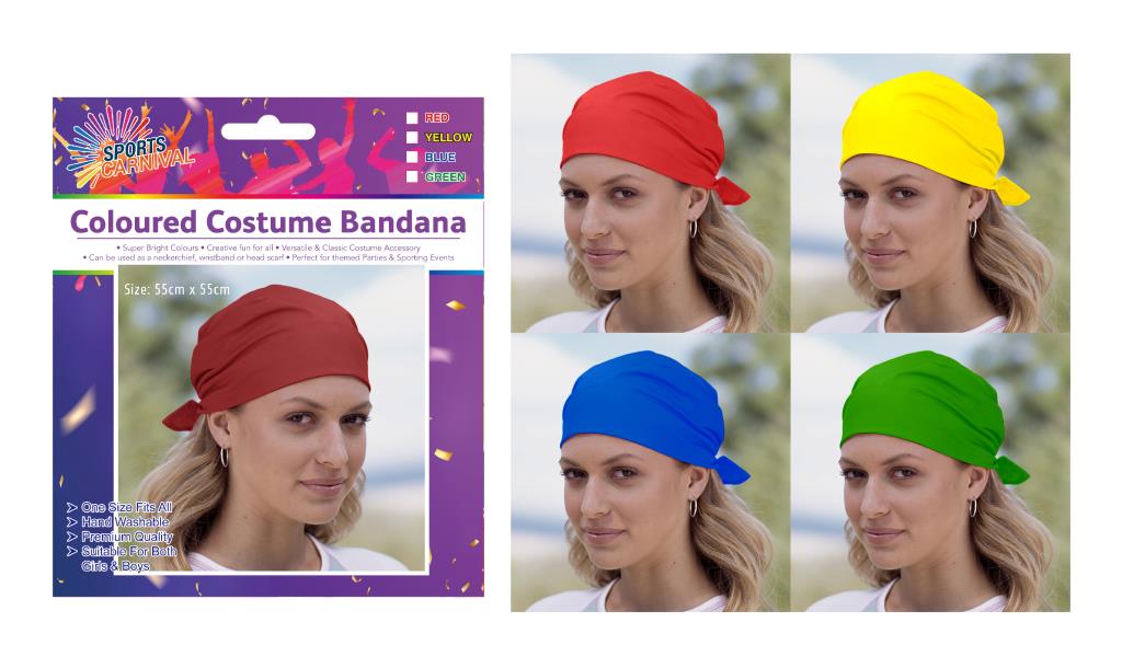 School Carnival Series -  Costume Bandana (Assorted Colours) (D)