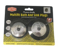 2PK Multi-Fit Bath Plugs