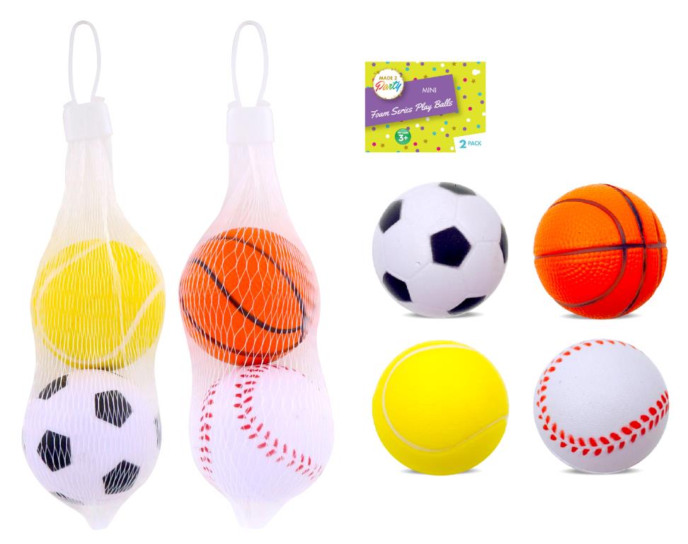 Loot Bag Party Fillers (Net Range) - Mini Playing Balls-2PK