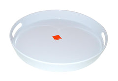 Large Round White Melamine Platter 37.5cm