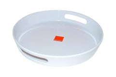 Round White Melamine Platter 29.5cm