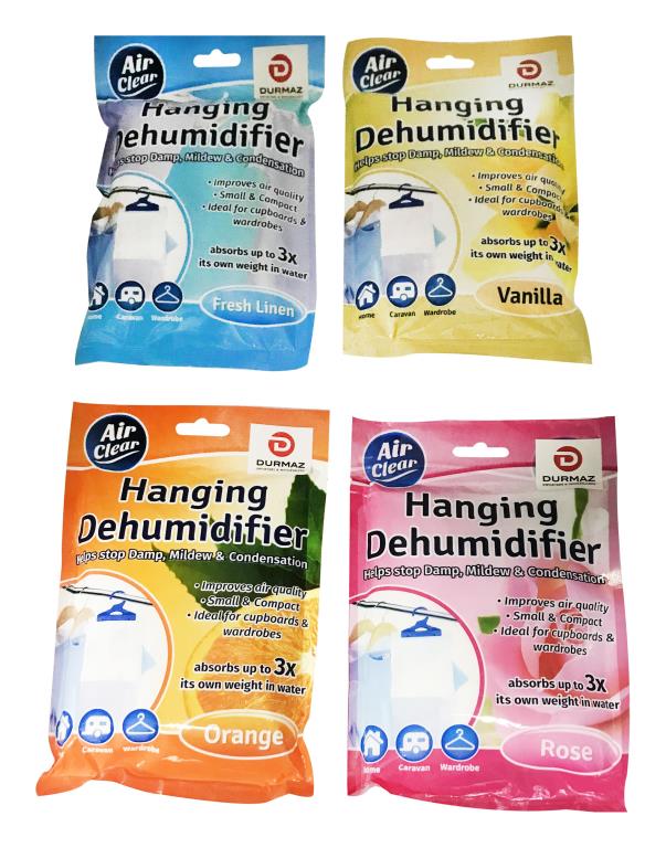 Scented Hanging De-Humidifier - 4 Assorted Scents