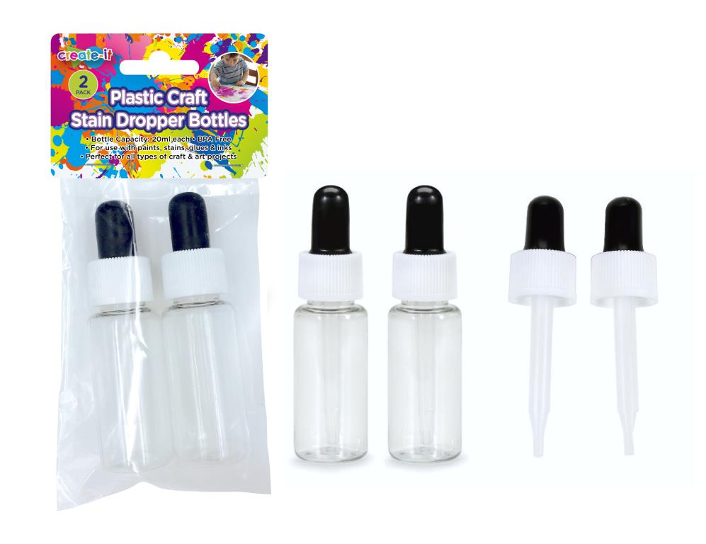 Stain Dropper Bottles (20ML)-2PK