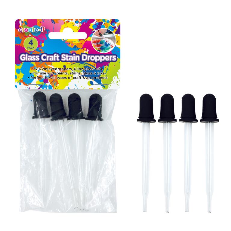 Stain Dropper Bottles (0.1OZ)-4PK