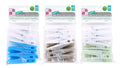 20-pack jumbo deluxe plastic clothes pegs in assorted colours, 9.8cm length, carton of 24 packs - DPack wholesale