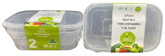 2PK 1.5LTR  Food Storage Containers - *Australian Made*