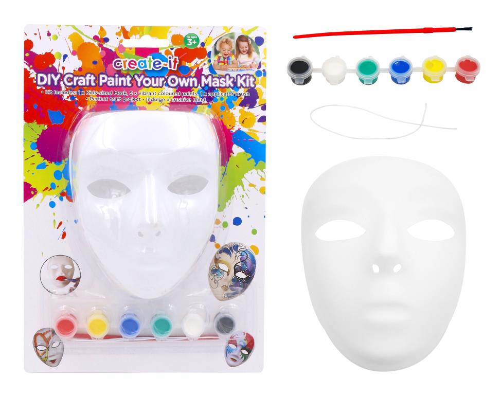 Craft Paint Your Own Mask Kit