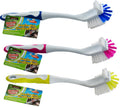 28cm dish scrubbing wash brush in assorted colours for commercial kitchen and café use