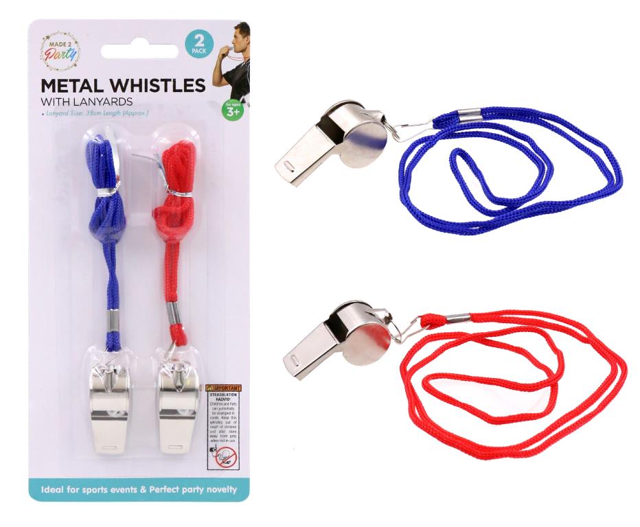 Metal Whistles-2PK