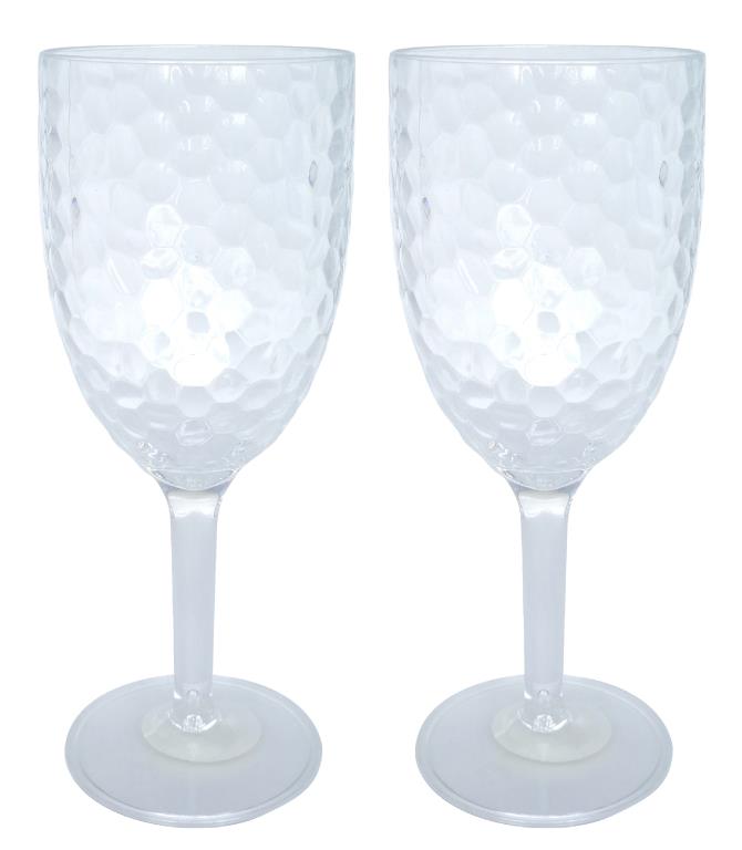 Plastic Ripple Style Wine Glass-350ML