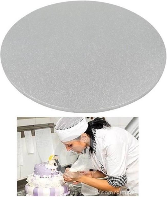 Premium Heavy Duty Professional Cake Boards (Round) 20"-Silver Series