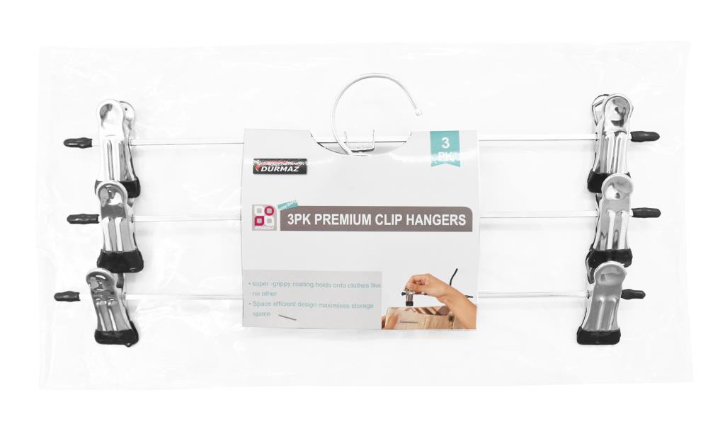 3PK Metal Clip Hangers