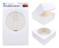 White Cardboard Cake Box With Window Face - 11"