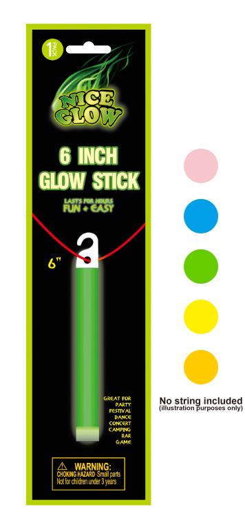 Glow in the Dark Thick Stick 6"