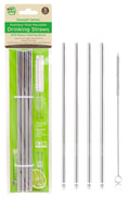 Reusable Stainless Steel Drinking Straws(Straight Series)-4PK W/Bonus Cleaning Brush