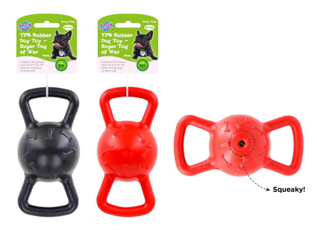 Heavy Duty TPR Rubber Dog Toy-Super Tug of War (D)