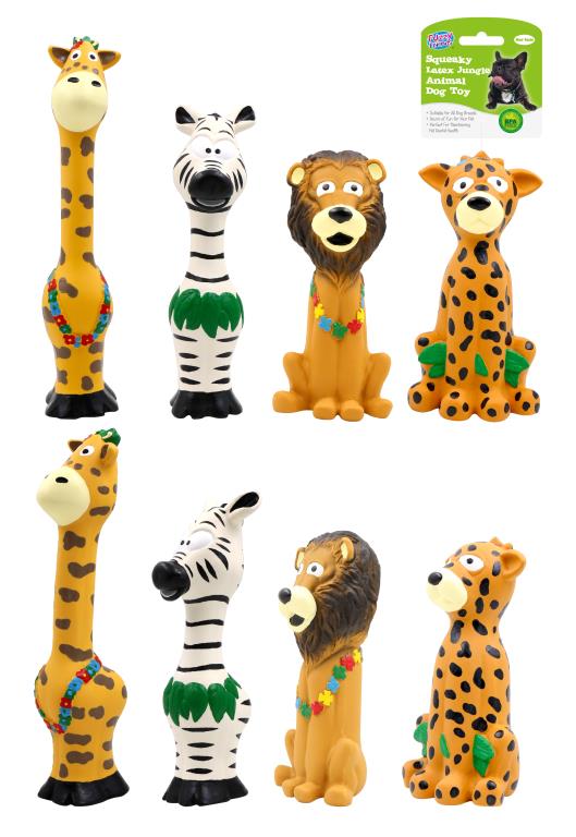 Latex Jungle Animal Series Dog Toy