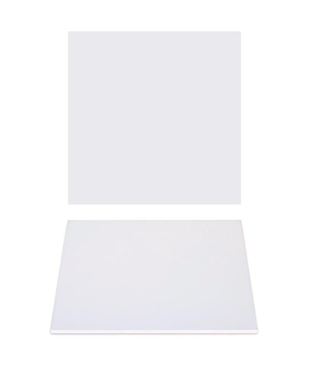 Premium Heavy Duty Professional Cakeboards (Square) - 12" - White Series