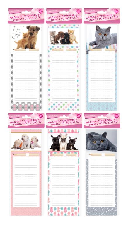 Magnetic Shopping List/Things To Do-Animal Series