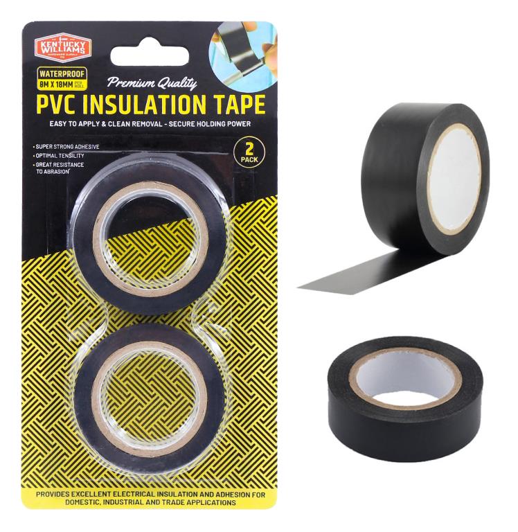 PVC Black Series Insulation Tape-2PK (D)