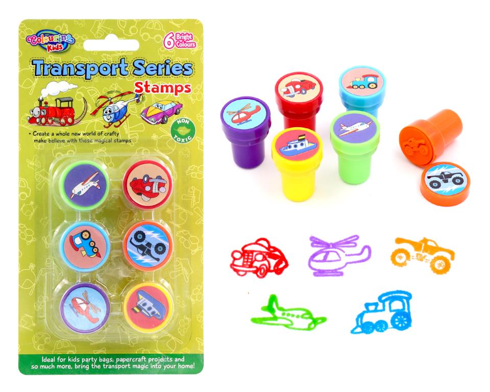6PK Fun Stamps - Transport Series