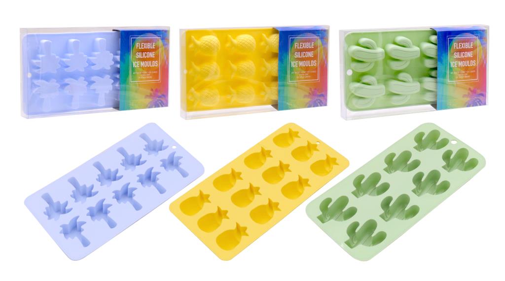 Flexible Silicone Ice Moulds-Tropical Series