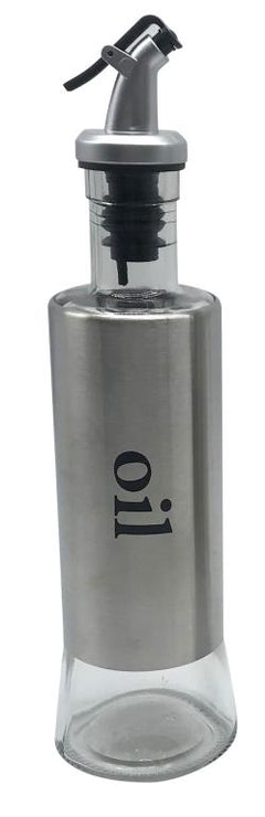 Encased Glass Oil Bottle