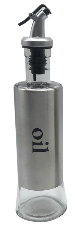 Encased Glass Oil Bottle