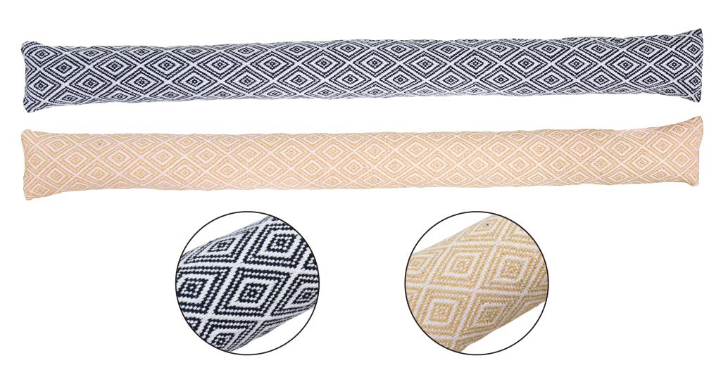 Extra Heavy Duty Long Door Stop-Rhombus Pattern Linen Series